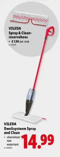 Lidl Dweilsysteem Spray and Clean aanbieding