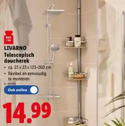 Lidl Telescopisch doucherek aanbieding