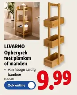 Lidl Opbergrek met planken of manden aanbieding