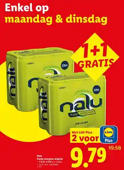 Lidl Fruity energizer original aanbieding