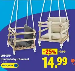 Lidl Houten babyschommel aanbieding