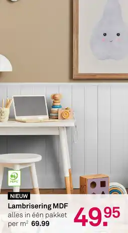 Karwei Lambrisering MDF aanbieding