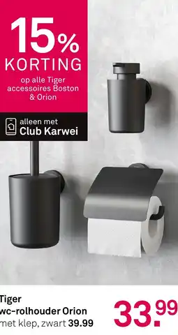 Karwei Tiger WC-rolhouder Orion aanbieding
