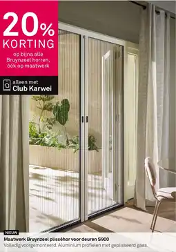 Karwei Maatwerk Bruynzeel plisséhor voor deuren S900 aanbieding