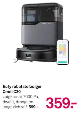 Karwei Eufy robotstofzuiger Omni C20 aanbieding