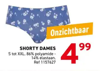 Trafic Shorty dames aanbieding