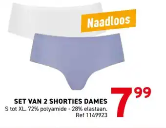 Trafic Set van 2 shorties dames aanbieding