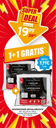 Trafic Hoofdkussen antiallergisch aanbieding