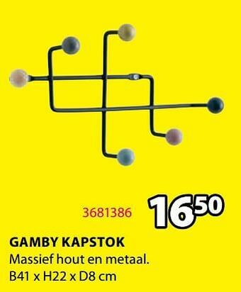 Jysk Gamby kapstok aanbieding