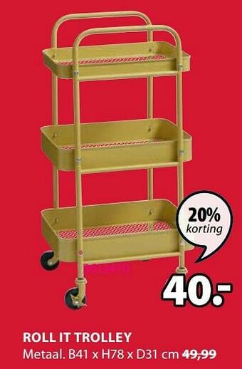 Jysk Roll it trolley aanbieding