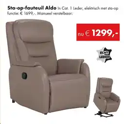 Woonsquare Sta-op-fauteuil Aldo aanbieding