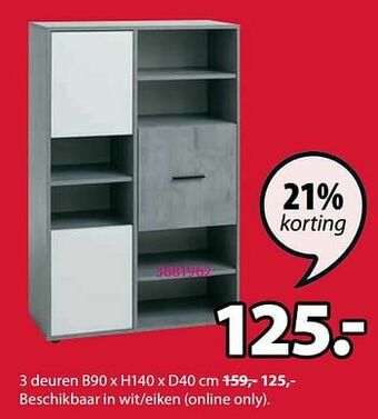 Jysk Billund boekenkast aanbieding