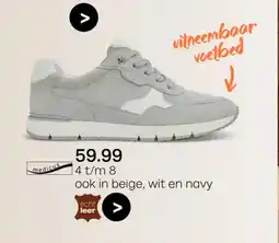 vanHaren Ook in beige wit en navy aanbieding