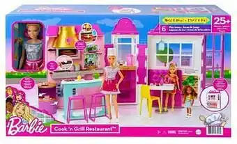 ToyChamp Barbie Kook & Grill Restaurant met pop aanbieding