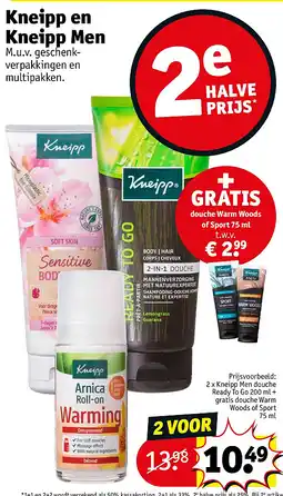 Kruidvat Kneipp en Kneipp Men aanbieding