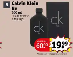 Kruidvat Calvin Klein Be aanbieding