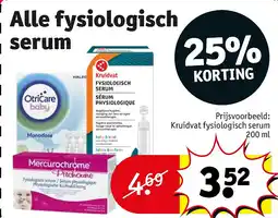 Kruidvat Alle fysiologisch serum aanbieding