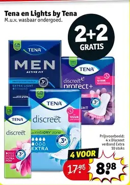 Kruidvat Tena en Lights by Tena aanbieding