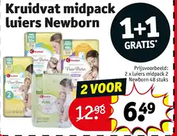 Kruidvat Kruidvat midpack luiers Newborn aanbieding