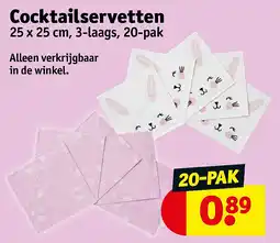 Kruidvat Cocktailservetten aanbieding