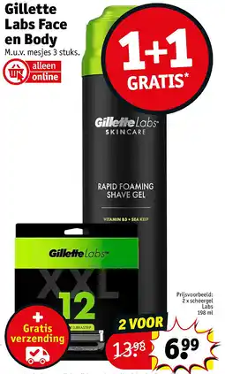Kruidvat Gillette Labs Face en Body aanbieding