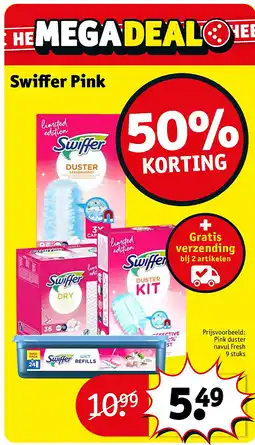 Kruidvat Swiffer Pink aanbieding