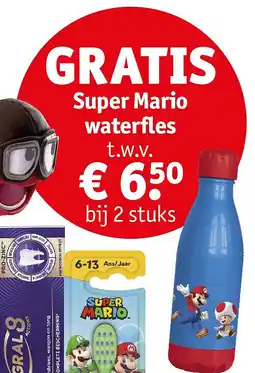 Kruidvat Super Mario waterfles aanbieding