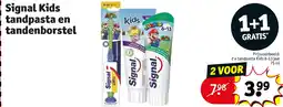 Kruidvat Signal Kids tandpasta en tandenborstel aanbieding