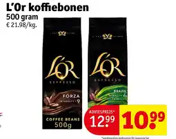 Kruidvat L’Or koffiebonen aanbieding