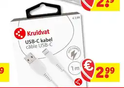 Kruidvat Kruidvat USB-C kabel aanbieding