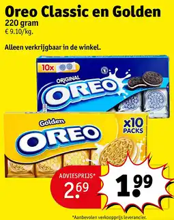 Kruidvat Oreo Classic en Golden aanbieding