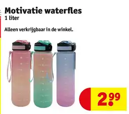Kruidvat Motivatie waterfles aanbieding