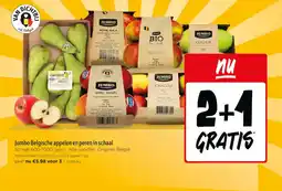 Jumbo Jumbo belgische appelen en peren in schaal aanbieding