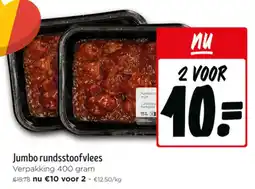 Jumbo Jumbo rundsstoofvlees aanbieding