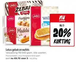 Jumbo Lotus gebak en wafels aanbieding