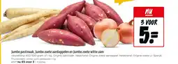 Jumbo Jumbo pastinaak jumbo zoete aardappelen en jumbo zoete witte uien aanbieding