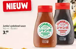 Jumbo Jumbo's pokebowl sauce aanbieding