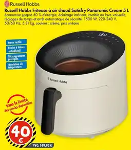 TEDi Russell hobbs russell hobbs friteuse à air chaud satisfry panoramic cream aanbieding