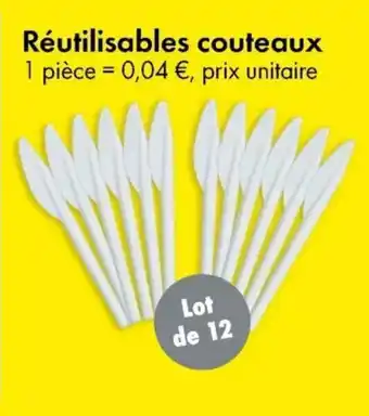 TEDi Réutilisables couteaux aanbieding