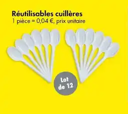 TEDi Réutilisables cuillères aanbieding