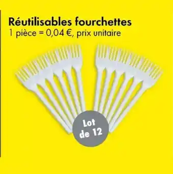 TEDi Réutilisables fourchettes aanbieding