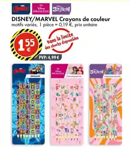 TEDi Disney marvel crayons de couleur aanbieding
