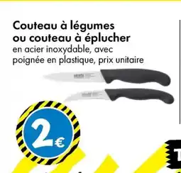 TEDi Couteau à légumes ou couteau à éplucher aanbieding
