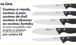TEDi Couteau à viandecouteau à pain couteau de chef couteau à désosser ou couteau Santoku aanbieding