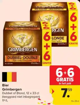 Carrefour Market Bier grimbergen aanbieding
