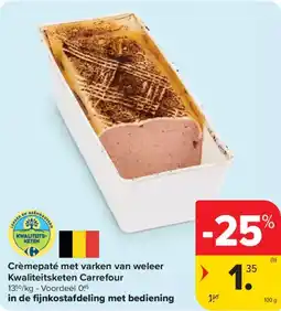 Carrefour Market Crèmepaté met varken van weleer kwaliteitsketen carrefour aanbieding