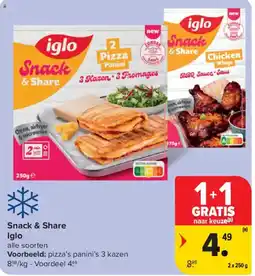 Carrefour Market Snack & share iglo aanbieding
