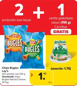 Carrefour Market Chips bugles lay's aanbieding