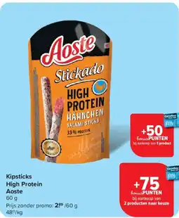 Carrefour Market Kipsticks high protein aoste aanbieding