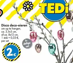 TEDi Disco deco-eieren aanbieding